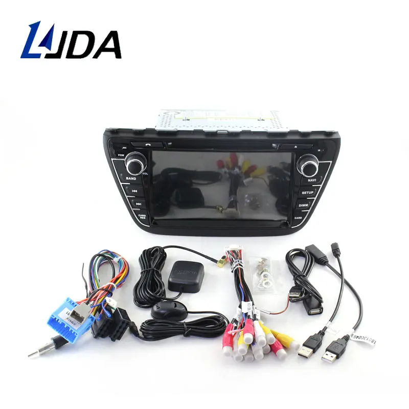 LJDA Android 10.0 Car DVD Player For Suzuki SX4 / S Cross 2013-2018 GPS Navigation Stereo 2 Din Radio 4G+64G Multimedia DSP | Автомобили и