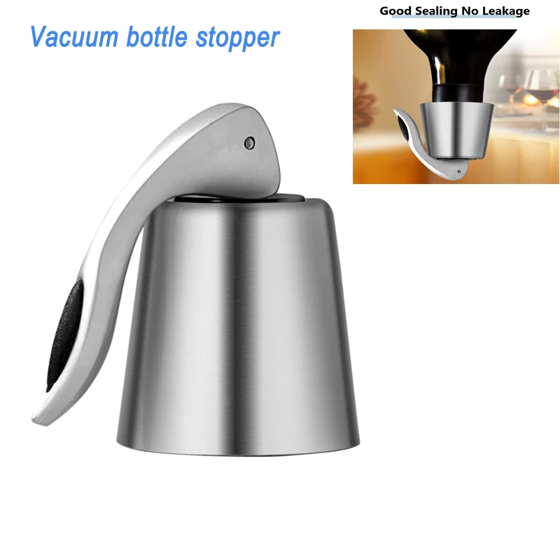 

Винная пробка вакуумная пробка для закупоривания бутылок 304, бытовая герметичная пробка для шампанского из нержавеющей стали для бутылок, а...