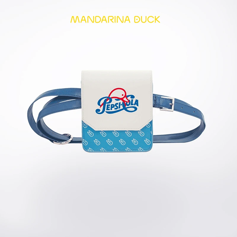 

Italian Mandarina Duck Co branded Waist Bag One-Shoulder Oblique Women's Tidal Bag Fashion Small Waistbag