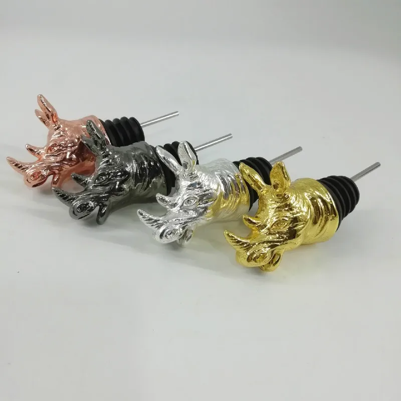 Металлическая креативная насадка для красного вина со стразами из цинкового