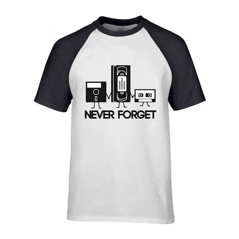 Never Forget Sarcastic tape disc Graphic Music новинка забавные мужские футболки повседневные с