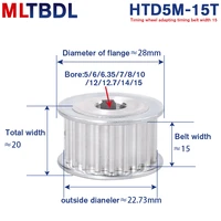htd 5m 15t timing pulley 15teeth 5m 15t 16mm width toothed belt pulley 56810121415mm 5mm pitch synchronous htd belt pulley