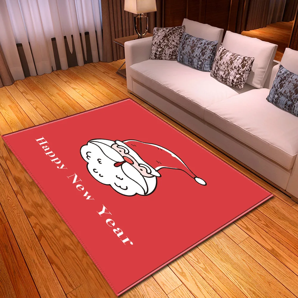 Рождество 3D ковры в простом стиле для гостиной спальни зона ковер домашний Декор
