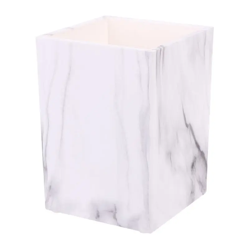 

Marble Desk Pen Pencil Holder Case Box Makeup Brush Office Organizer Stationery