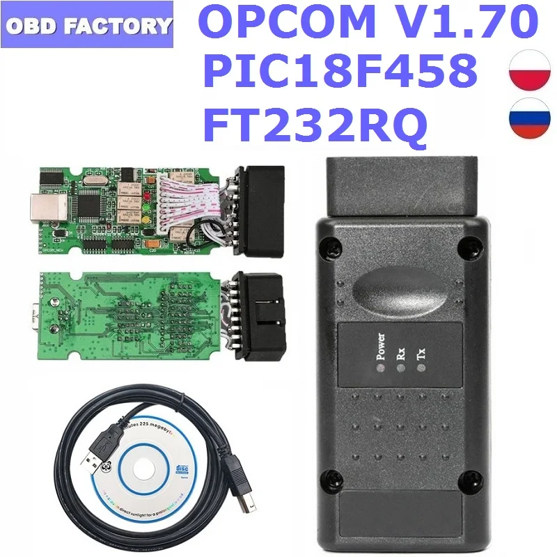 10 шт./лот Opcom 2021 200603a/V1.99 CANBUS OPCOM OBD2 диагностический сканер для Opel 1 99