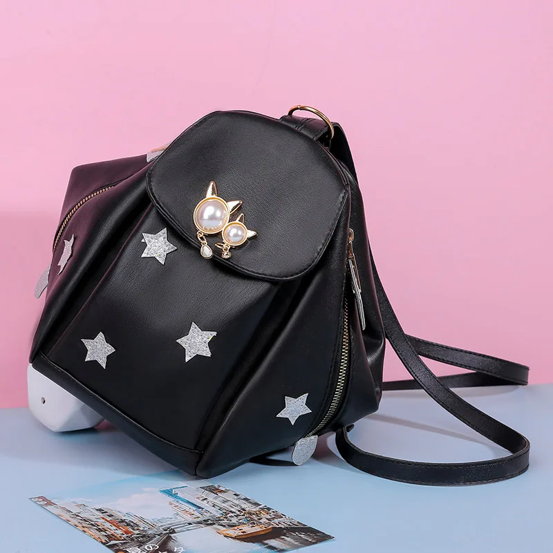 Многофункциональный женский рюкзак сумки с верхними ручками уникальной формы