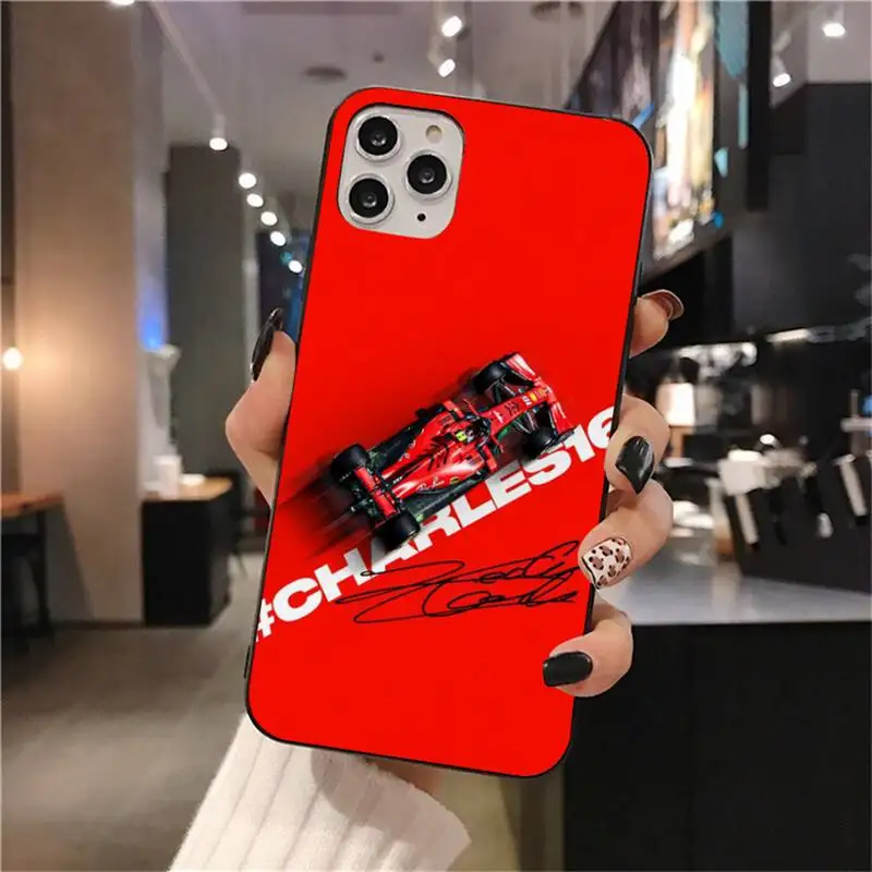 

Charles Leclerc F1 Racing Phone Case For iphone 12 11 Pro Max Mini XS Max 8 7 6 6S Plus X 5S SE 2020 XR cover