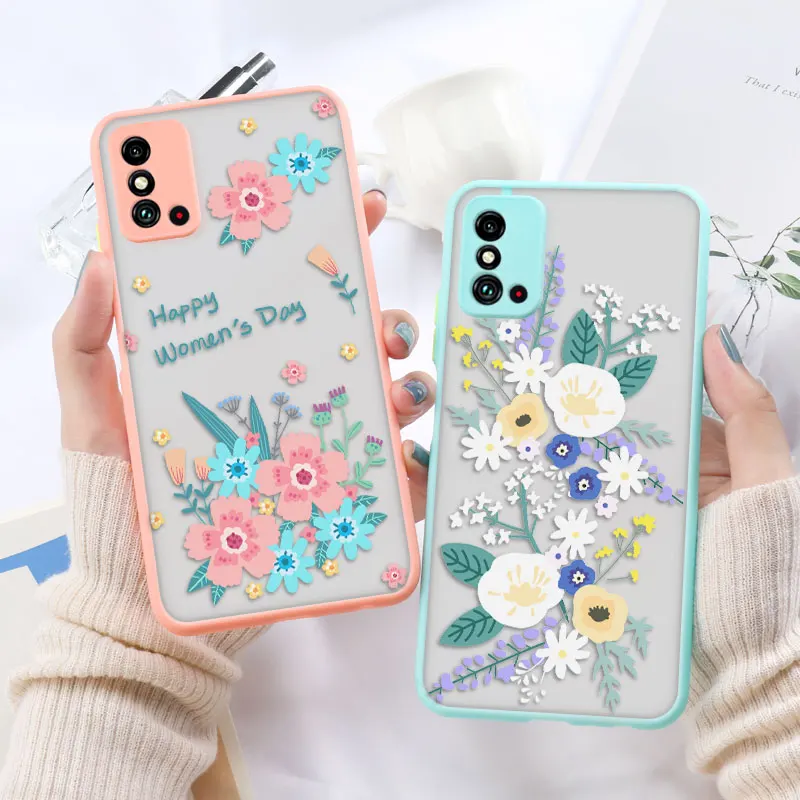 Матовый чехол с рисунком для Huawei P30 Lite чехлы Nova 5T 7i 6 SE P Smart 2021 P40 P20 Pro Honor 10X