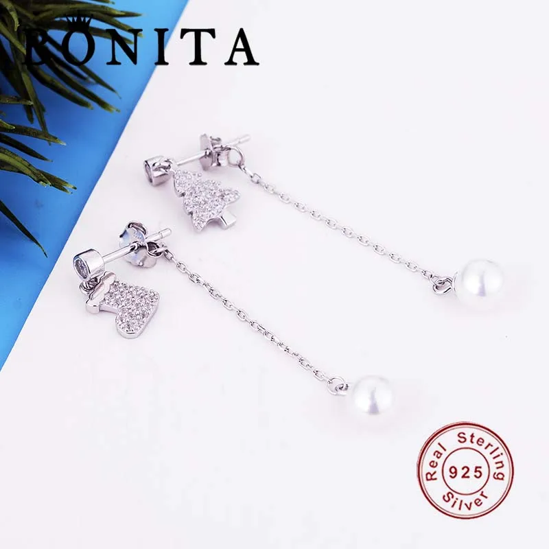 Женские серьги Елка и сапоги из серебра 925 пробы | Украшения аксессуары