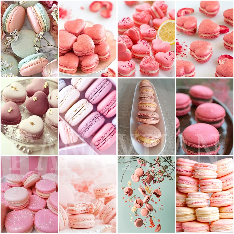 

Diy 5D Diamond Painting Macaron Desert Cross Stitch Kit Full Drill Square Rhinestones Embroidery Mosaic Wall Picture Home Decor