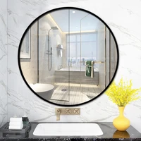 16 in bathroom alu alloy mirror bathroom wall makeup mirror shower mirror round hotel room online celebrity mirror nordic style