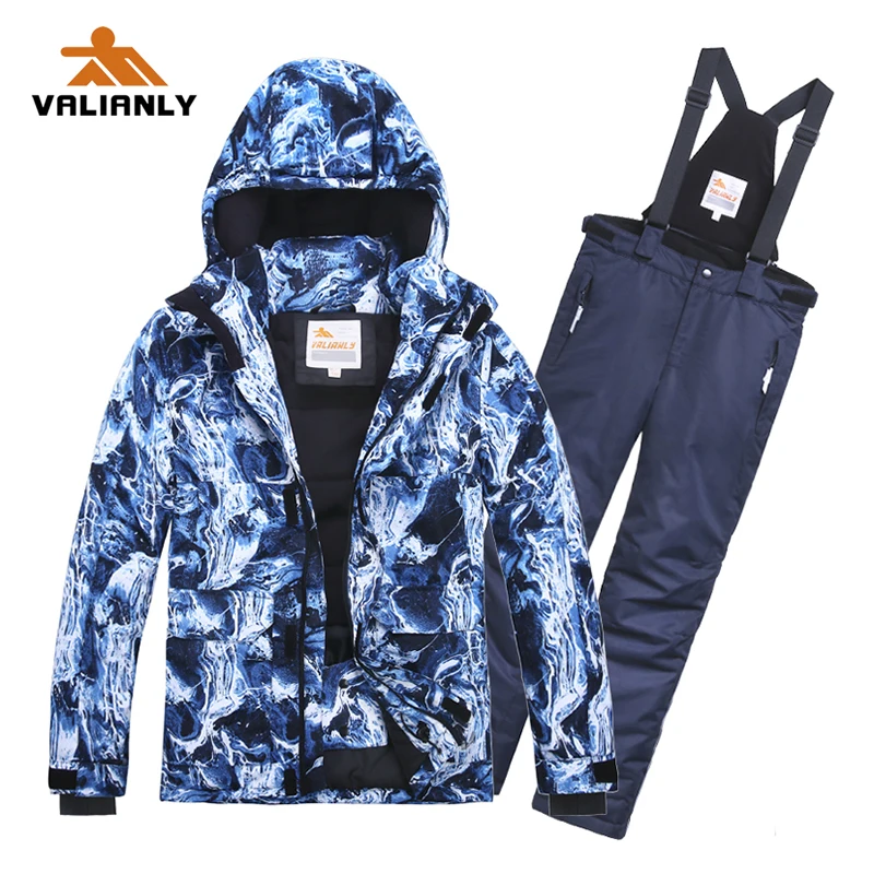 2019 New Kids Boys Ski Suit Outdoor Thick Warm Winter Suits For Jacket Pants Children Snow Sets Snowboarding | Детская одежда и
