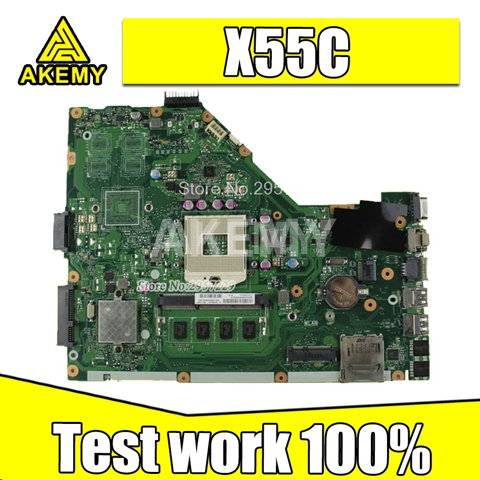 Материнская плата X55C X55VD для ноутбука Asus X55V системная SLJ8E REV.2.2 2 1 с ОЗУ Гб работает