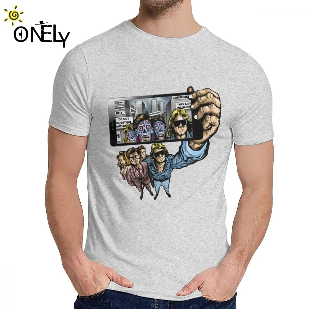 Классическая футболка для селфи из фильма они живы забавная цитата с жевательной