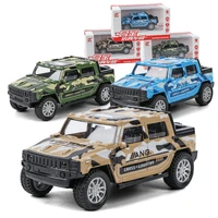 alloy toy car model simulation pull back military suv off road vehicle mini drop resistant kids toys car boy gift creativity