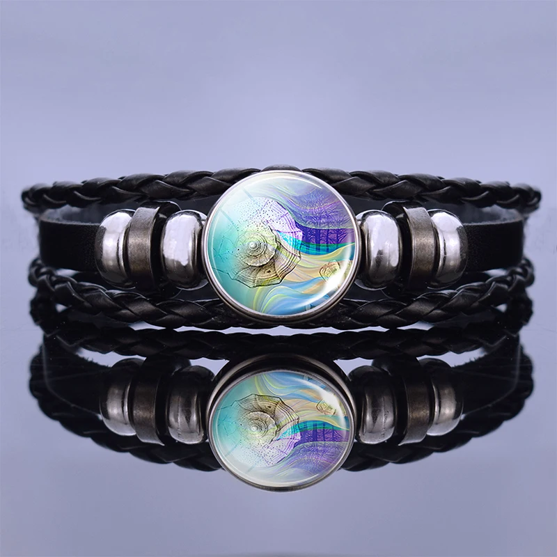 Плетеная веревка стеклянный купол подвеска ракушка искусство мечты фото