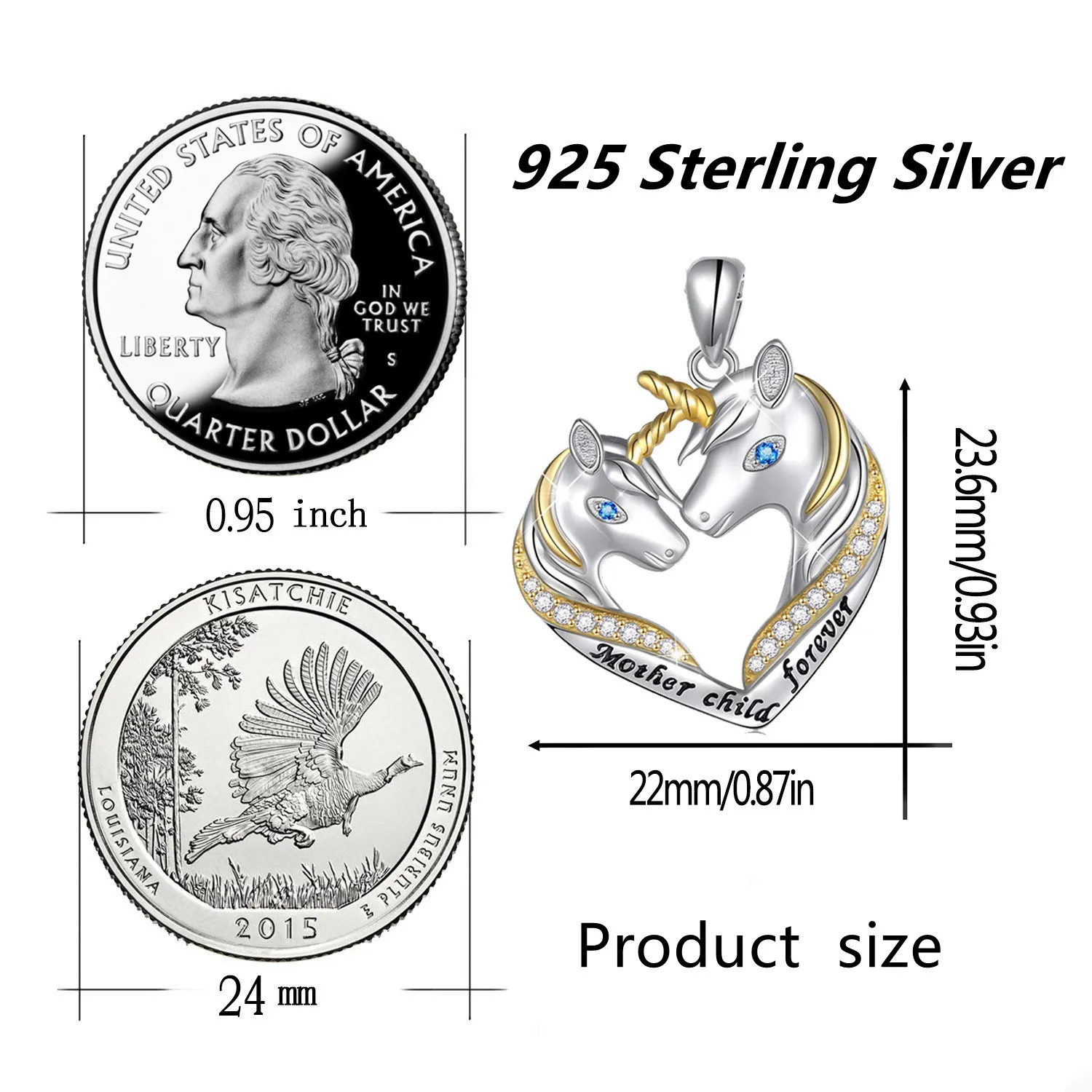 Fashionable income Double Horse Unicorn Necklace in pairs a pair of allegorical pendants gifts for romantic lovers | Украшения и
