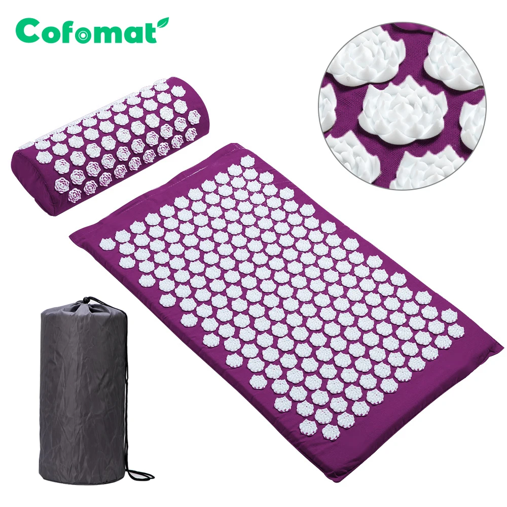 Коврик для йоги Лотос акупрессуровый коврик подушка акупунктурные коврики