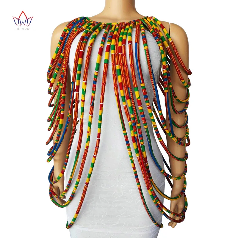 2020 Анкара красивое многожильное Ожерелье Африканские смелые красочные длинные