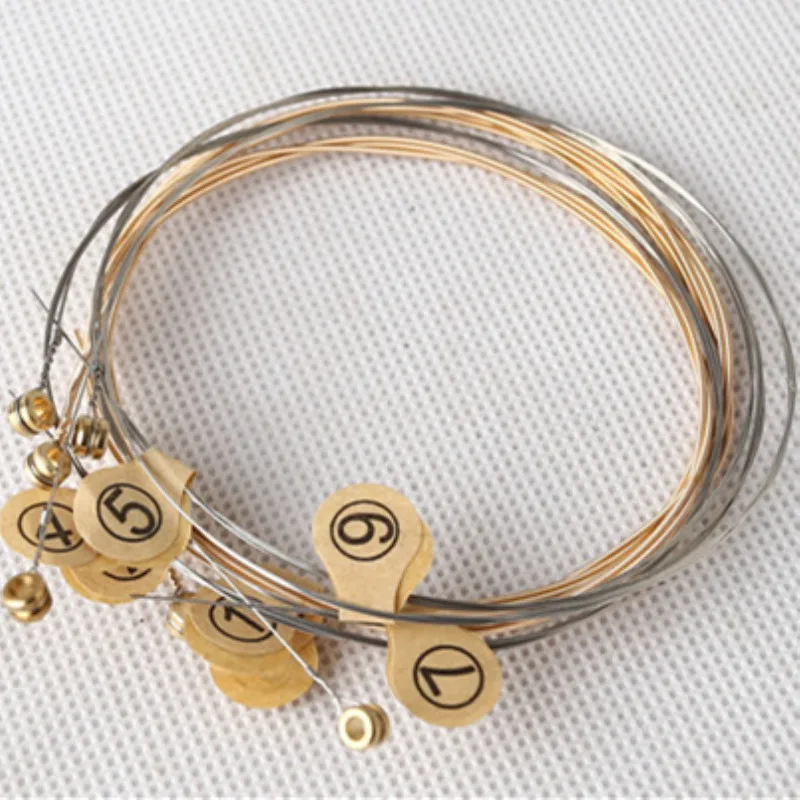 7-струнная линейная струна маленькая жесткая зеленая для музыкальных