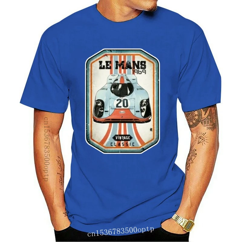 

Design le mans t shirt 917 german sports car mcqueen Mens Top vintage RARE