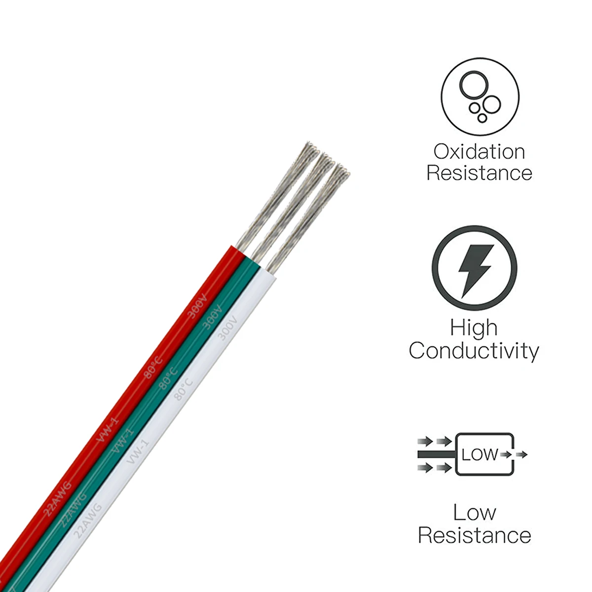UL2468 3pin 22AWG проводная светодиодная лента Электрический кабель SM JST провода