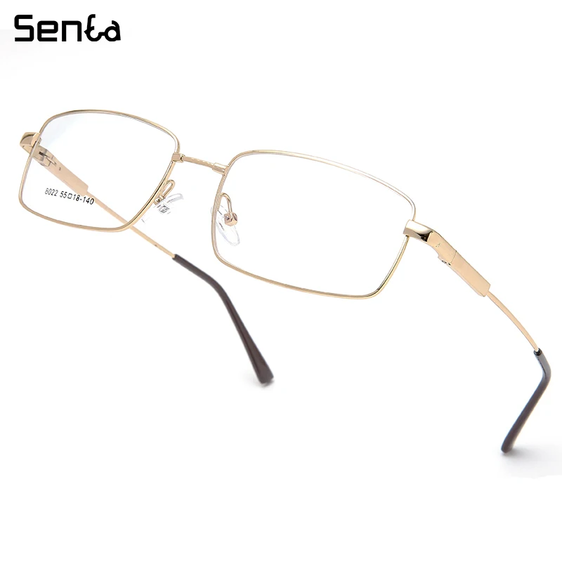 

Оправа для очков Senta Мужская квадратная титановая, Ультралегкая прямоугольная, для коррекции зрения по рецепту, гибкая, при близорукости и г...