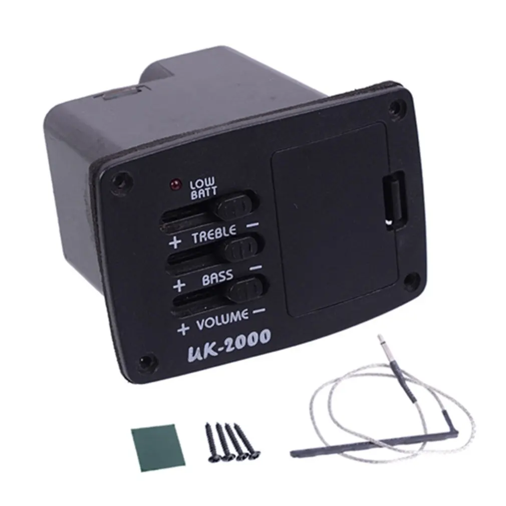 Спиральный пьезо-кабель Belcat Uk-2000 эквалайзер и Preamp для детали укулеле