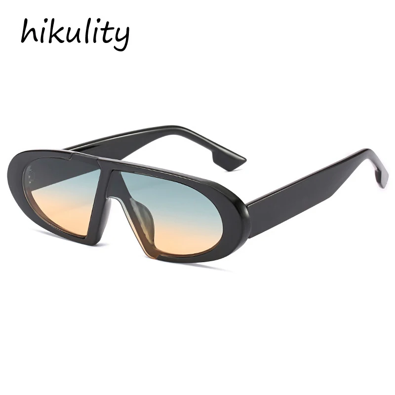 

flat oval black cat eye sunglasses for women ins hot luxury brand uv400 goggle eyewear men vintage retro sun glasses oculos