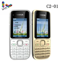 original nokia c2 c2 01 unlocked gsm mobile phone englishhebrew keyboard support logo on the button used cellphones