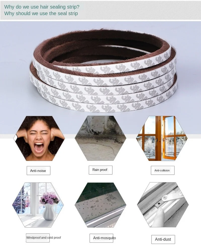 Самоклеящаяся уплотнительная лента оконная Звукоизоляционная прокладка