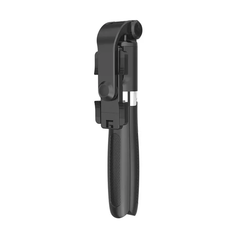 Black Bluetooth селфи палка штатив ручной выдвижной монопод с затвором дистанционного управления складной штатив для iPhone huawei samsung - Цвет: Black