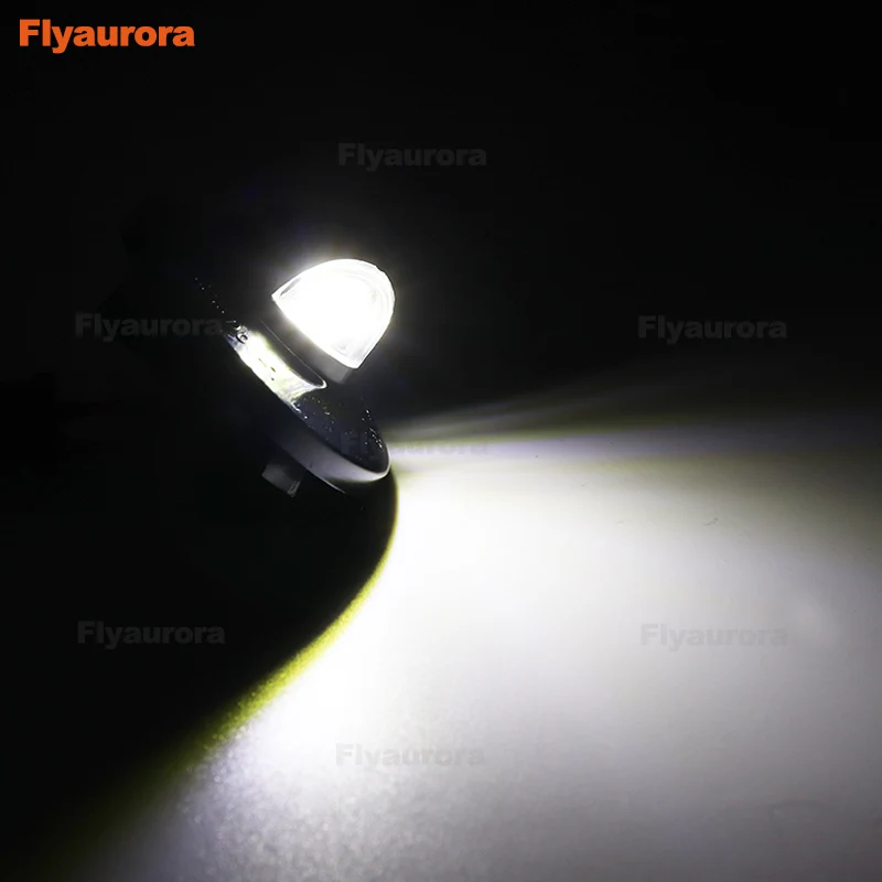 Flyaurora, 1 пара, светодиодный фонарь для автомобиля, для фокусировки, светодиодный, боковое зеркало для автомобиля, лужа, логотип, светильник, зеркало заднего вида, прожектор, светильник для Ford Focus