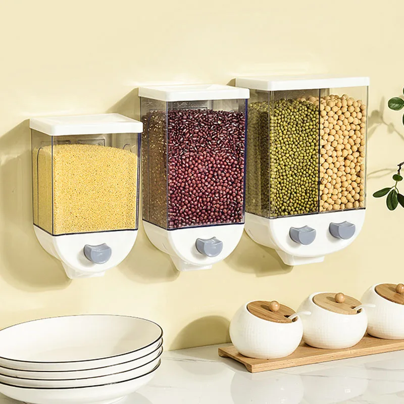 

Настенный контейнер для хранения с нажимом, влагостойкий герметичный пластиковый контейнер, кухонные контейнеры для хранения пищевых продуктов, прозрачный Органайзер