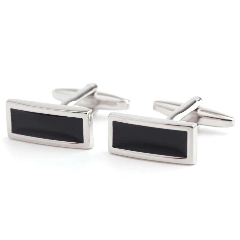 

Rectangular black lacquer that bake cufflinks men's shirts French cufflinks sleeve nail manufacturers selling wholesale and reta