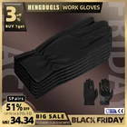 HENDUGLS 5 шт. горячая Распродажа перчатки из овчины Безопасность Защитная садовая спортивные износостойкой кожи Для мужчин рабочие перчатки 620YP