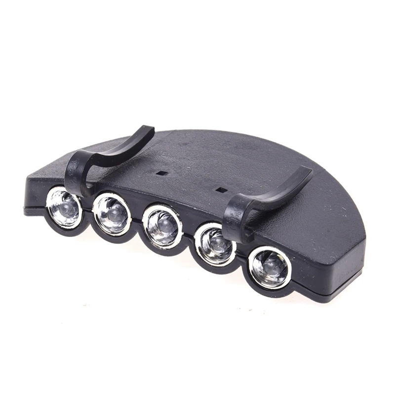 

5 LED Head Cap Hat Clip Light Lamp Flashlight Hands-Free For Bike Bicycle Hunting Fishing Camping Hiking head light lamp Headlig