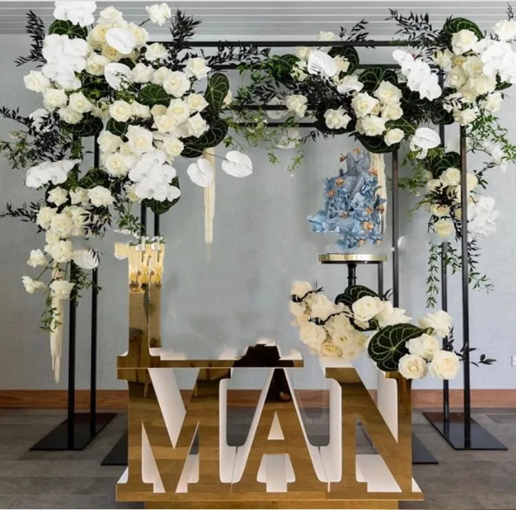 

mental Columns Pedestals Flower Decoration Backdrop Mandap For Wedding stage Decoration