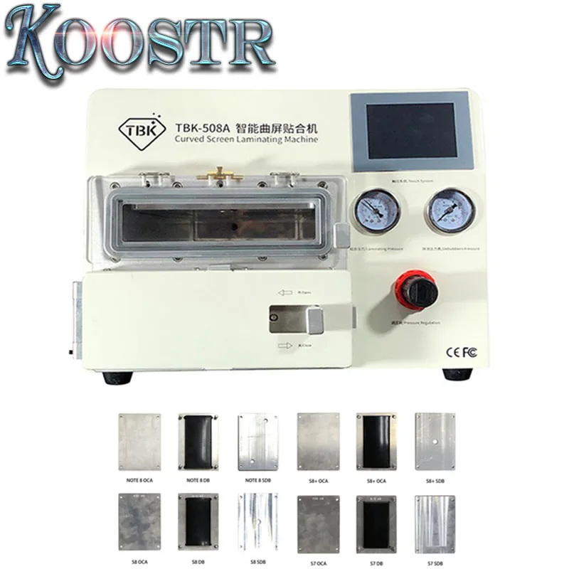 Изогнутая вакуумная ламинирующая машина для ЖК экрана Sumsung iPhone iPad S9 + Edge LCD OCA