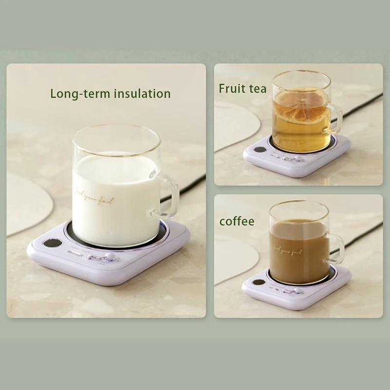 

Retro Coffee Cup Warmer With Timer Hiqh Quality Coffee Mok Warmer Plate For Cacao Tea Water Milk Christmas Present