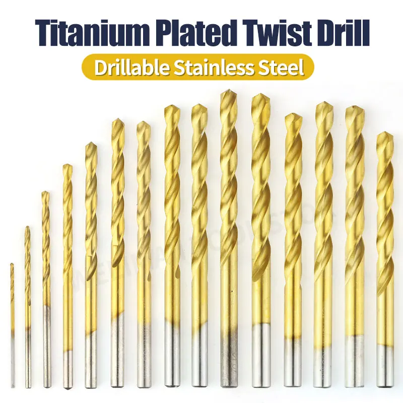 Спиральное сверло с титановым покрытием 1 0 13 мм набор высококачественных Сверл