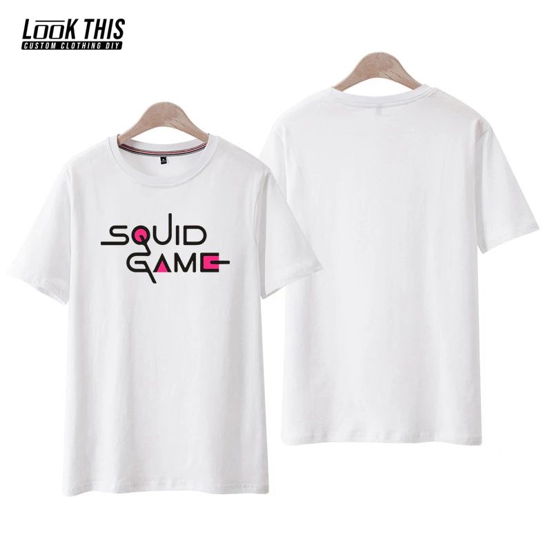 

Men's T Shirt Squid Game Hot Korean TV Same Short Sleeve T-shirts O-neck Harajuku Male Streetwear Tops Unisex Oversized T-shirt