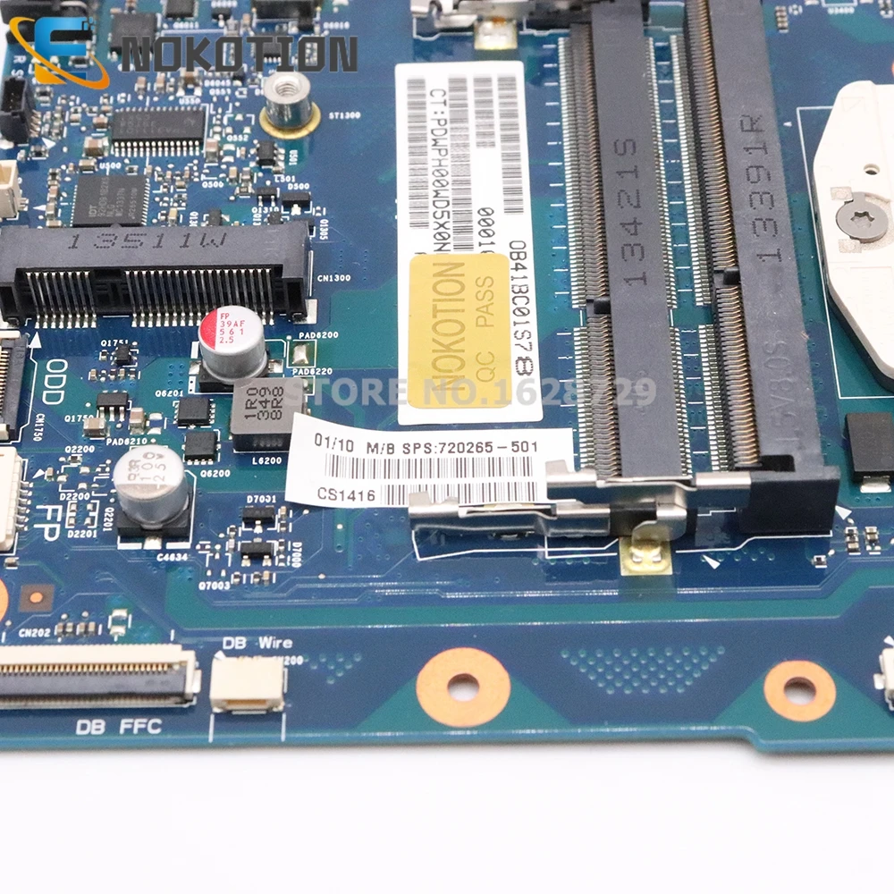 NOKOTION 720265-501 720265-001 для hp Envy 17-J Loptap материнская плата 6050A2549501-MB-A02 основная плата DDR3L полностью протестирована