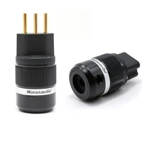 monosaudio new design ms150gf100g swiss standard ac power plug 10a250v 15a125v audio grade power connector