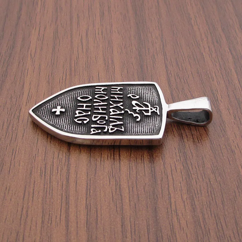 Прямая поставка серебристая Подвеска из нержавеющей стали в стиле панк Archangel