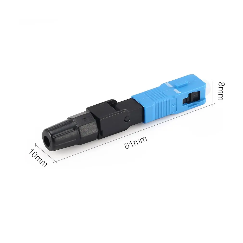

10Pcs SC/UPC Fiber Optic Connector FTTH Embedded Single Assembly Fiber Optic Quick Connector Fiber Optic Fast Connector