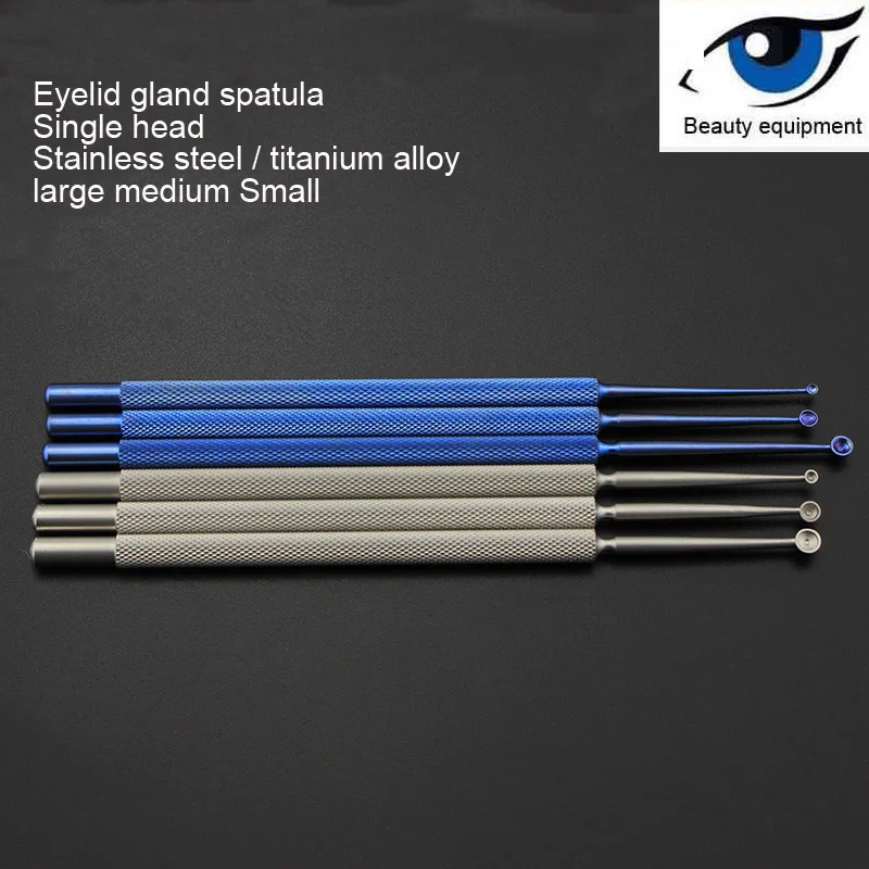 Большой микроофтальмологический инструмент из нержавеющей стали шпатель meibomian