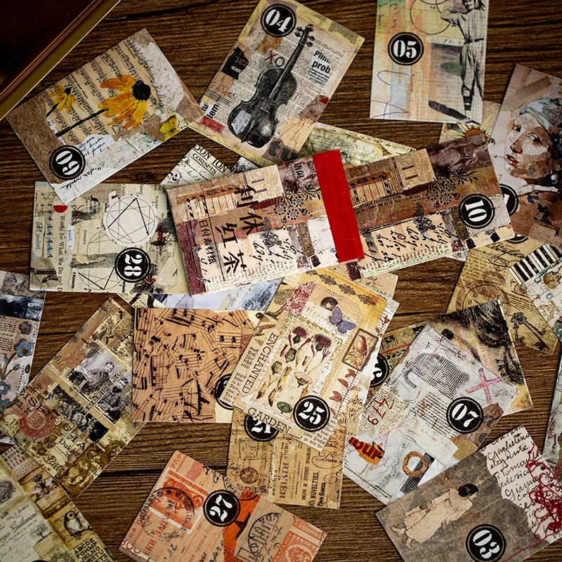 

VanYi 12 Designs Collection of Years Letter Square DIY Hangtag Scrapbooking/Card Making/Journaling Project with Hole Cards