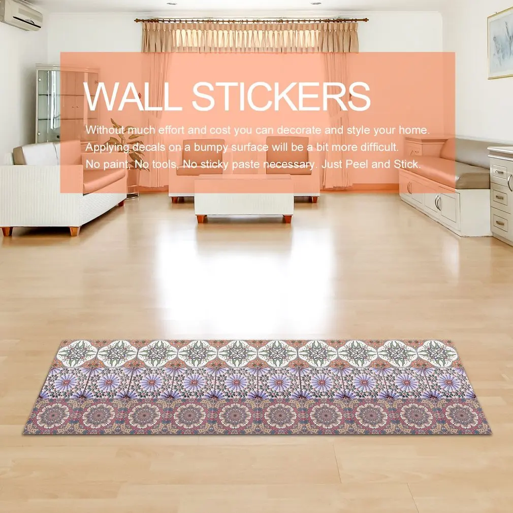 10 шт. 3D с цветочным принтом печать на керамической плитке пленка ПВХ