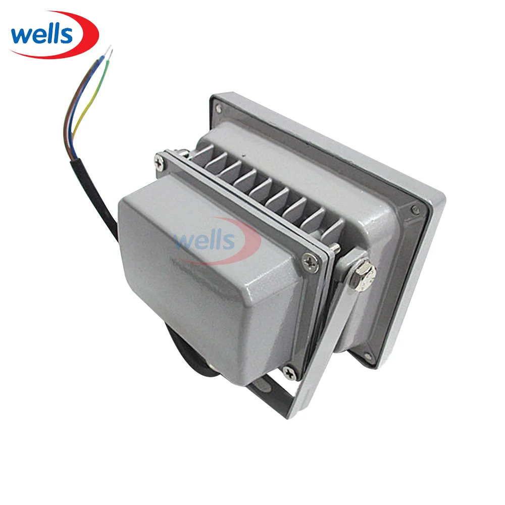 10 Вт RGB Водонепроницаемый светодиодный уличный прожектор разноцветный +